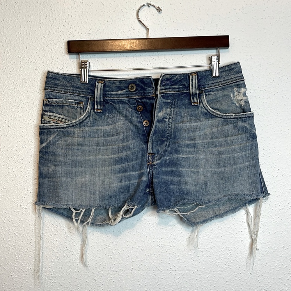 Diesel Women's Distressed Jean Shorts